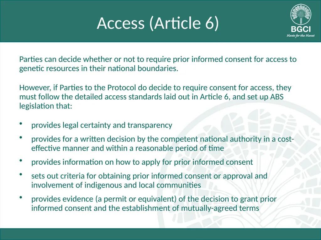 Module 3: Key Articles of the Nagoya Protocol on - slide 8 of 19