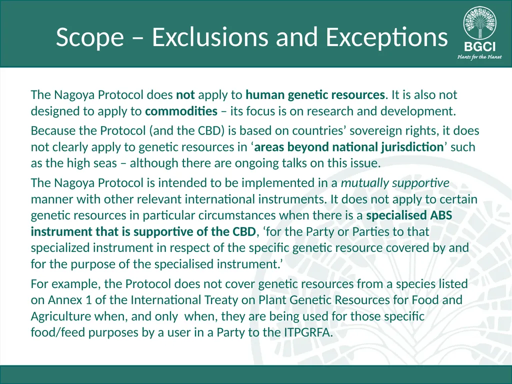 Module 3: Key Articles of the Nagoya Protocol on - slide 5 of 19