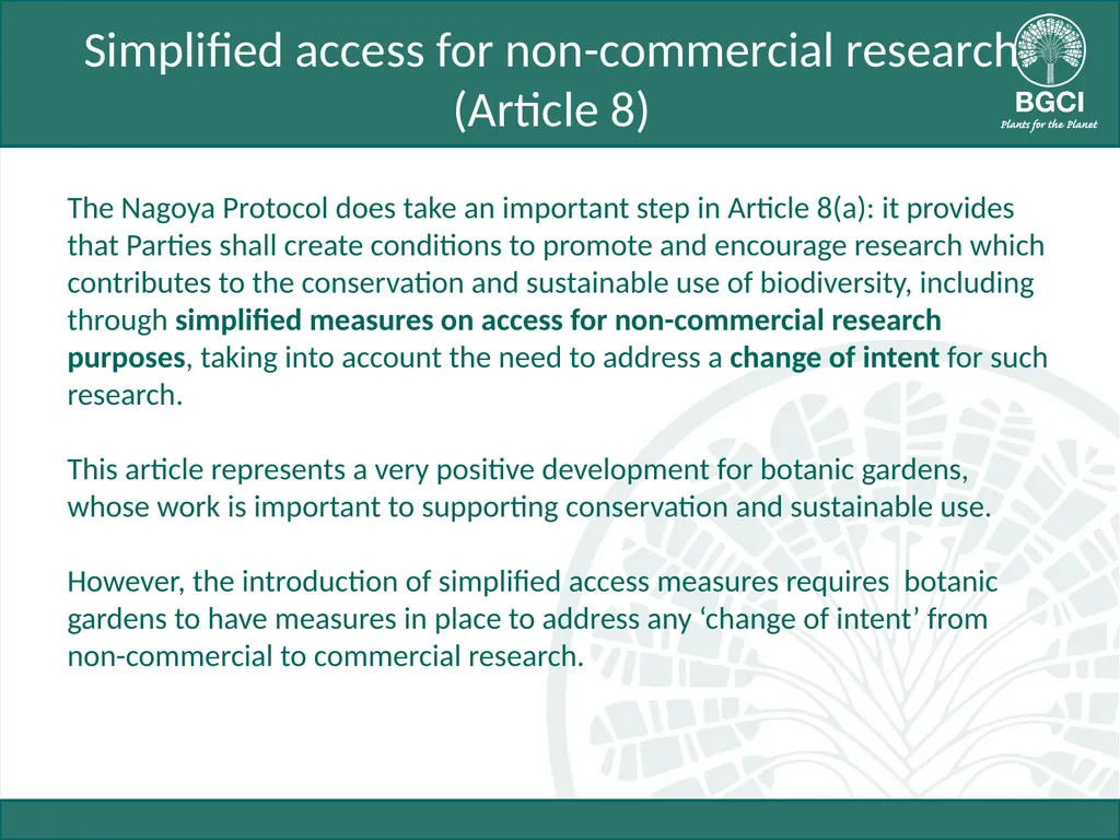 Module 3: Key Articles of the Nagoya Protocol on - slide 9 of 19