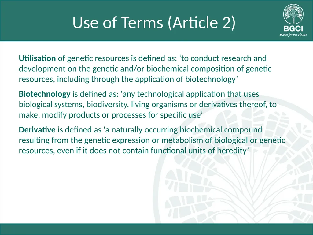 Module 3: Key Articles of the Nagoya Protocol on - slide 6 of 19