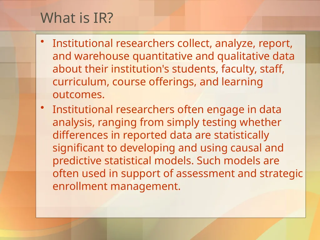 Got Ethics? Using IR’s Code of Ethics to Navigate - slide 2 of 24