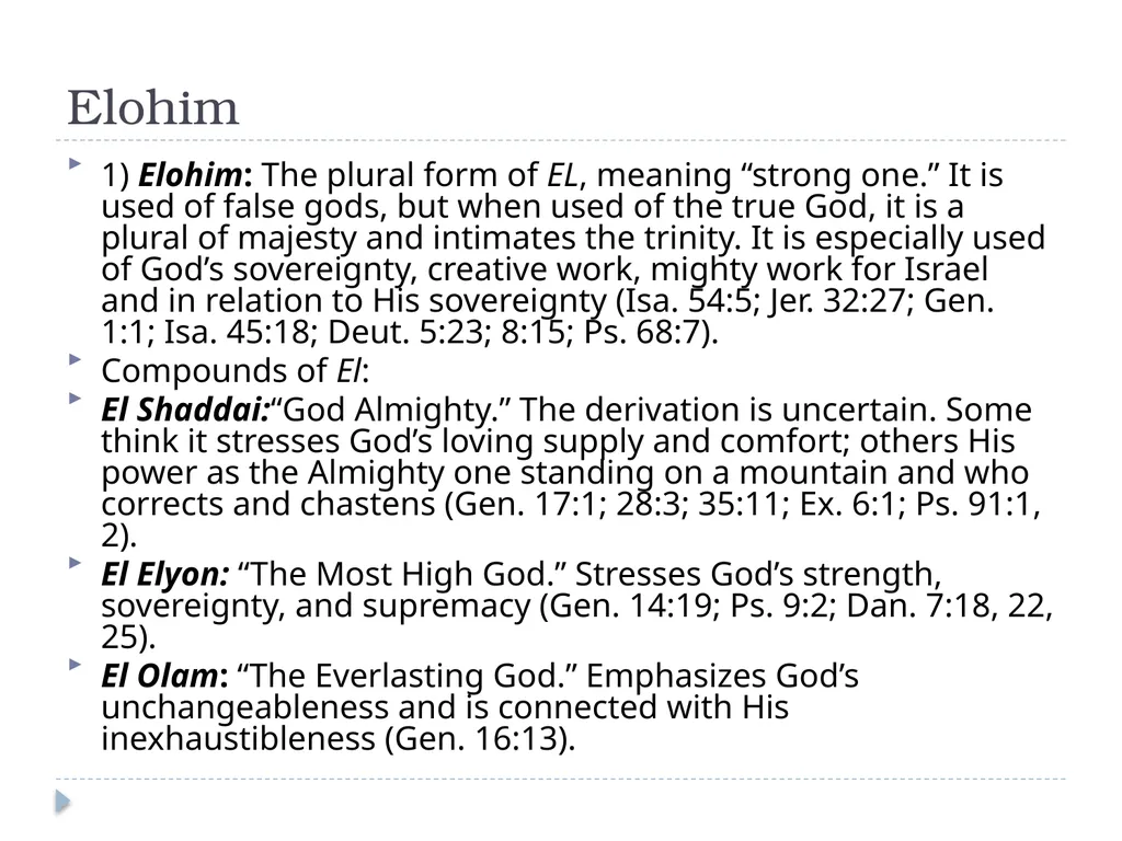 Systematic Theology Lecture 3: The Attributes of - slide 17 of 24