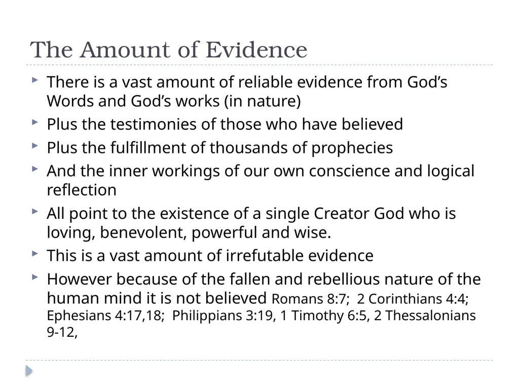 Systematic Theology Lecture 3: The Attributes of - slide 3 of 24