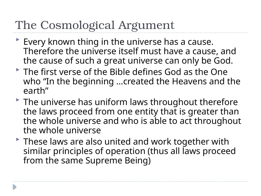 Systematic Theology Lecture 3: The Attributes of - slide 4 of 24