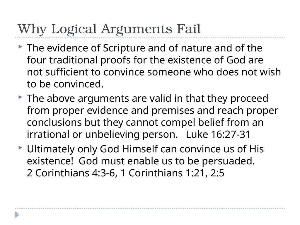 Systematic Theology Lecture 3: The Attributes of - slide 8 of 24