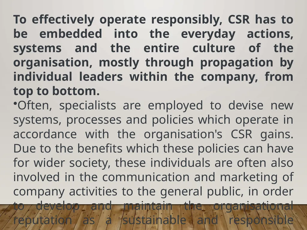 UNIT 3 Corporate Responsibility Corporate - slide 5 of 25