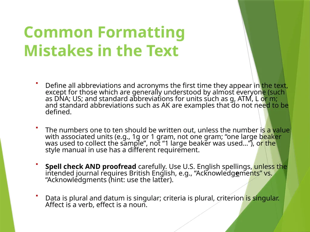 Formatting the Preliminary Pages of Your Thesis, - slide 19 of 23