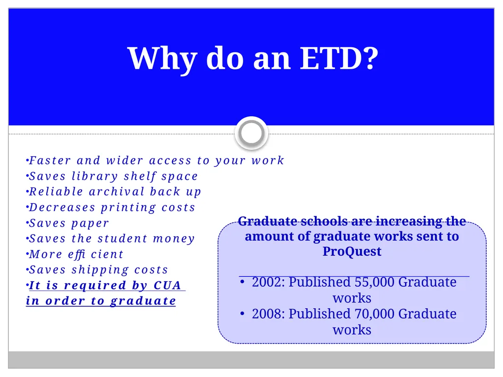 Electronic Theses/Dissertation (ETD) Submissions - slide 3 of 16