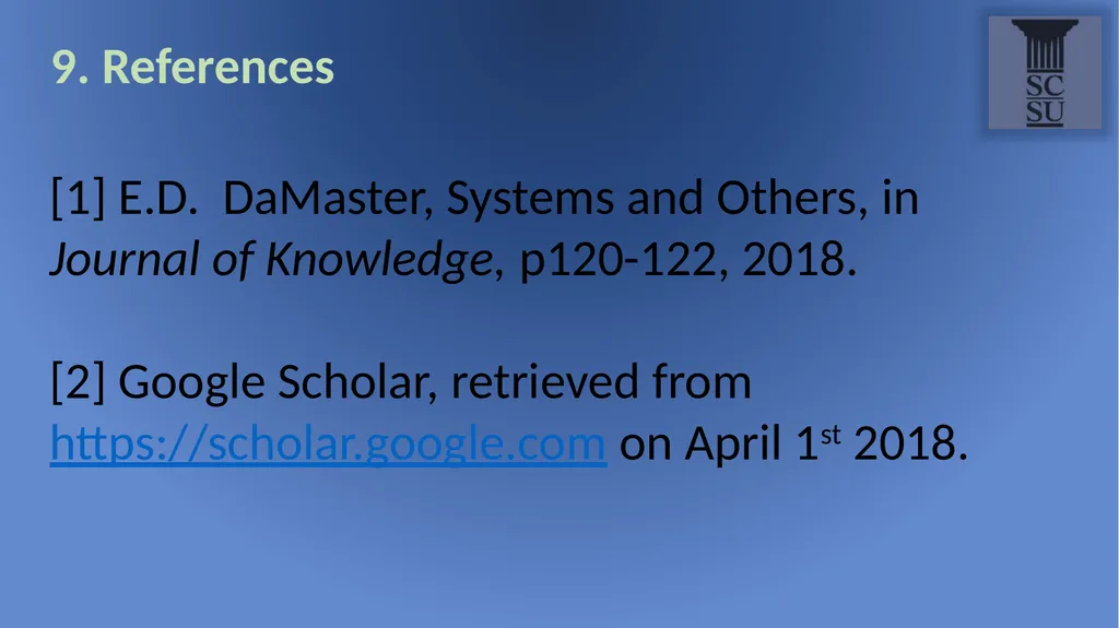 Computer Science Department Title: Thesis Template - slide 27 of 28