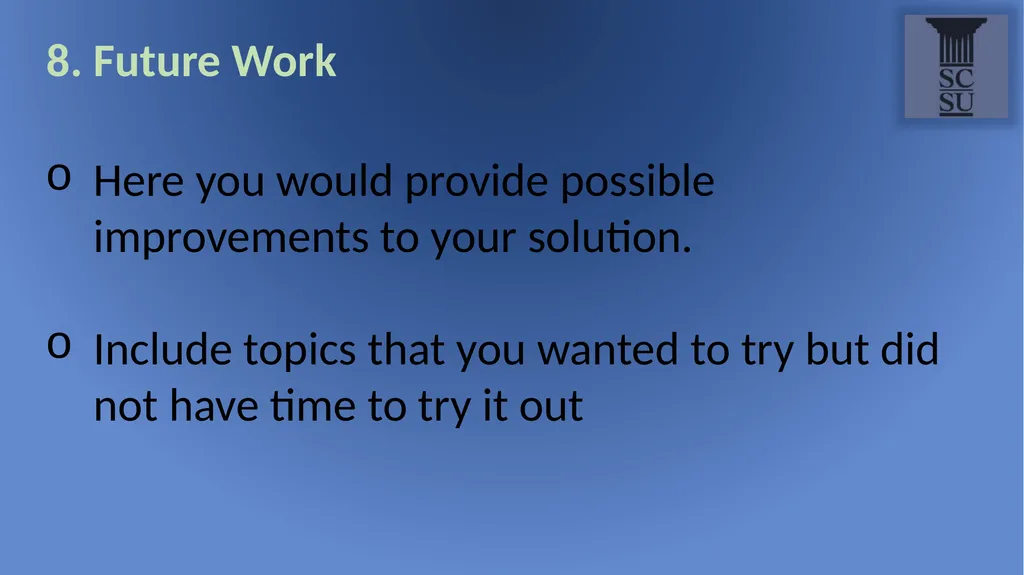 Computer Science Department Title: Thesis Template - slide 26 of 28