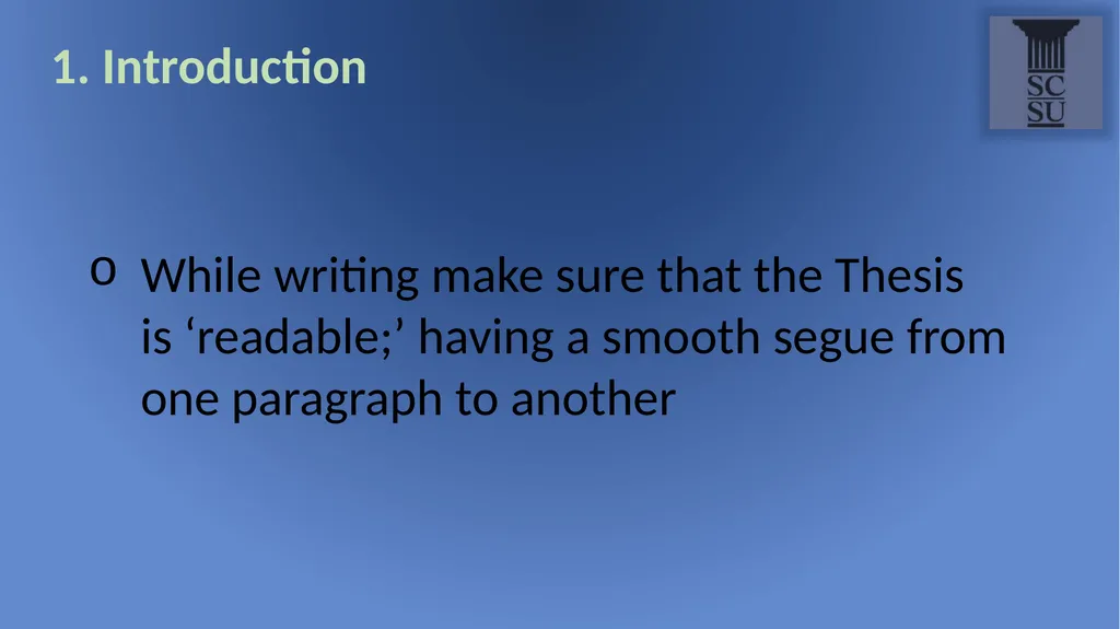 Computer Science Department Title: Thesis Template - slide 7 of 28