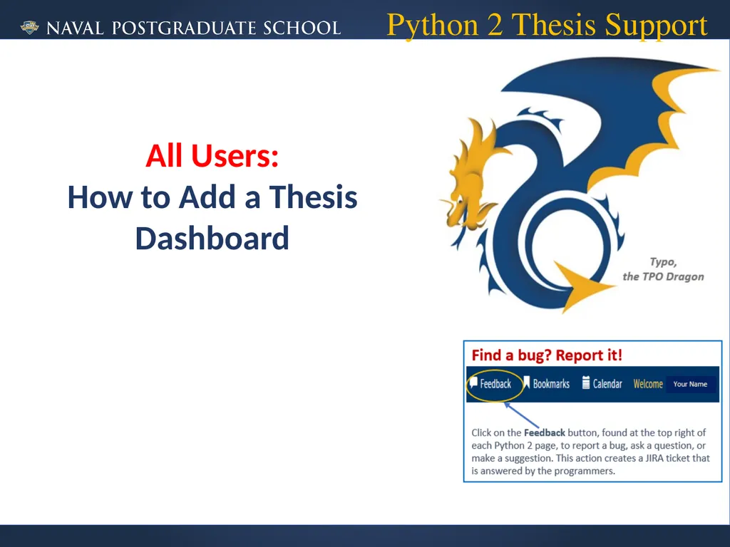 Python 2 Thesis Support All Users: How to Add a - slide 1 of 12