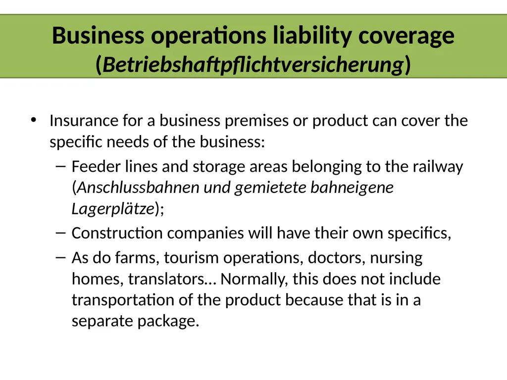 INSIGHTS INTO THE AUSTRIAN INSURANCE INDUSTRY - slide 26 of 30