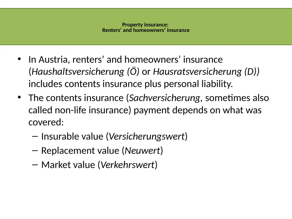 INSIGHTS INTO THE AUSTRIAN INSURANCE INDUSTRY - slide 17 of 30