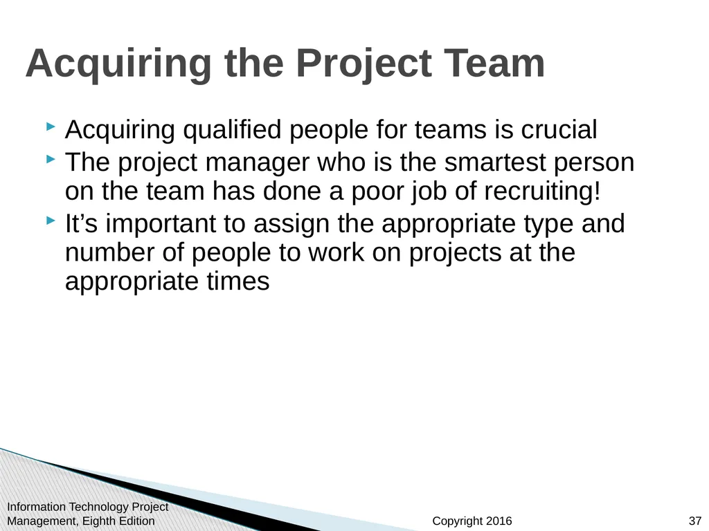 Chapter 9: Project Human Resource Management - slide 37 of 64