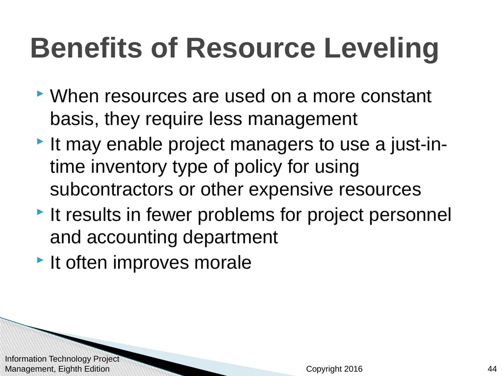 Chapter 9: Project Human Resource Management - slide 44 of 64