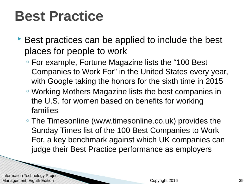 Chapter 9: Project Human Resource Management - slide 39 of 64