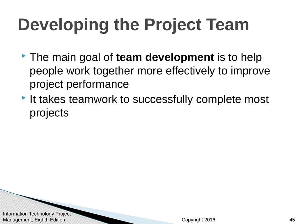 Chapter 9: Project Human Resource Management - slide 45 of 64