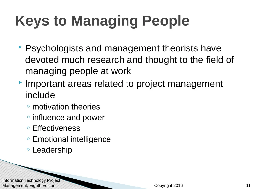Chapter 9: Project Human Resource Management - slide 11 of 64