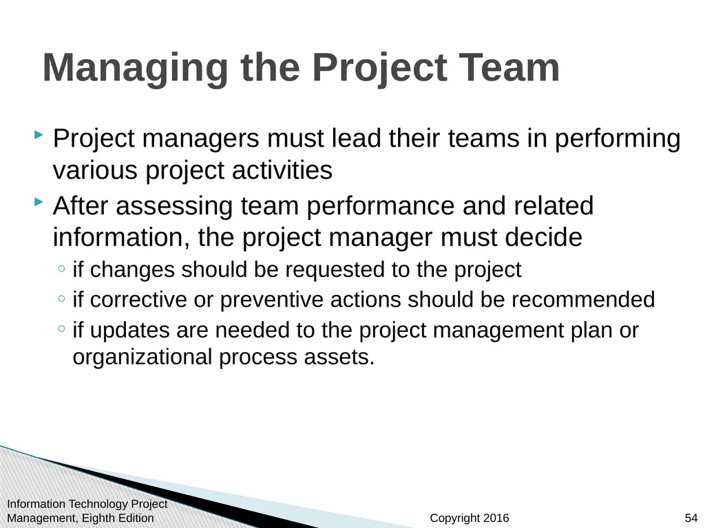 Chapter 9: Project Human Resource Management - slide 54 of 64