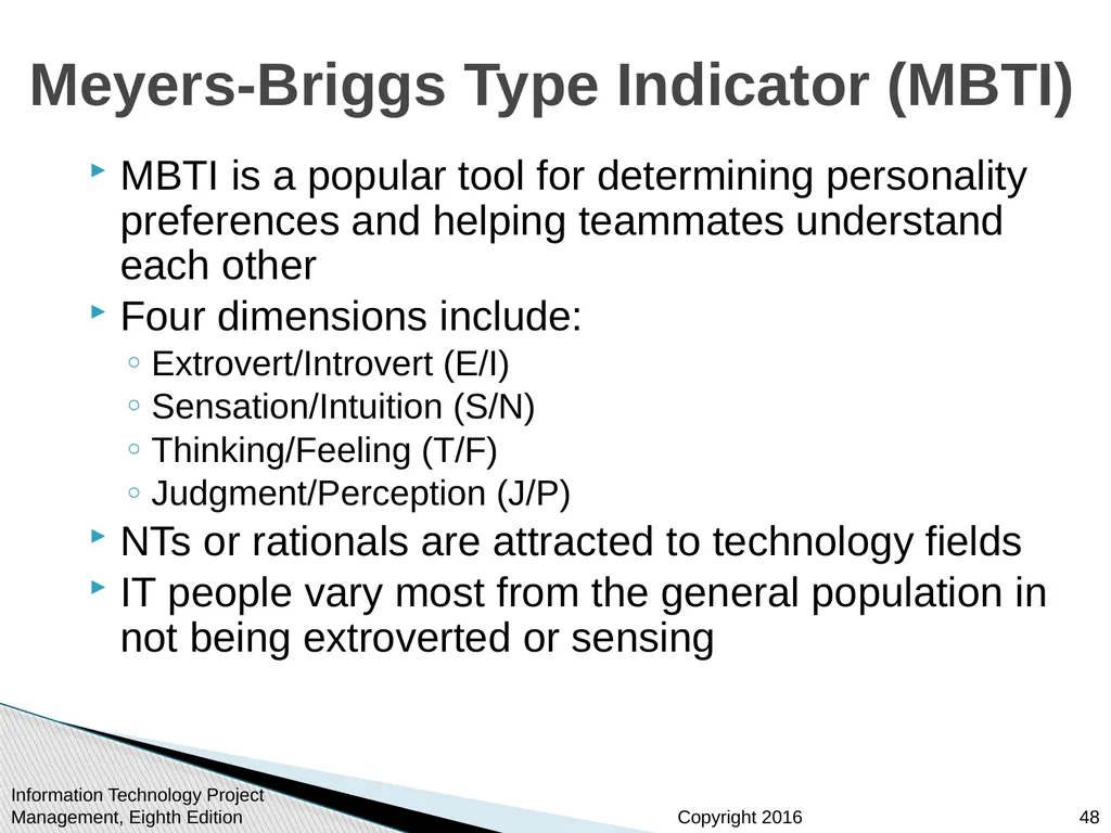 Chapter 9: Project Human Resource Management - slide 48 of 64