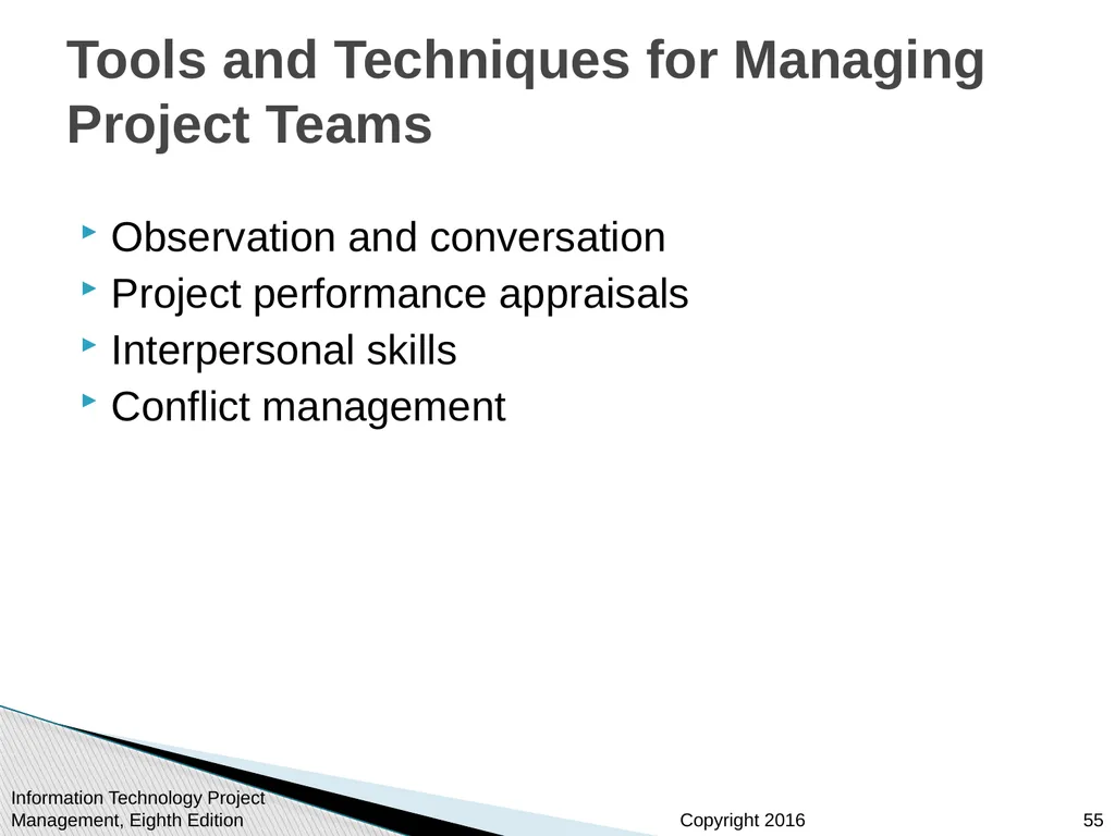 Chapter 9: Project Human Resource Management - slide 55 of 64