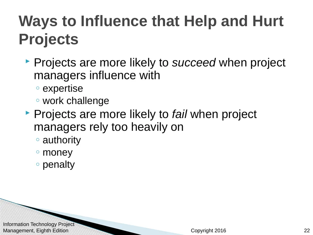 Chapter 9: Project Human Resource Management - slide 22 of 64