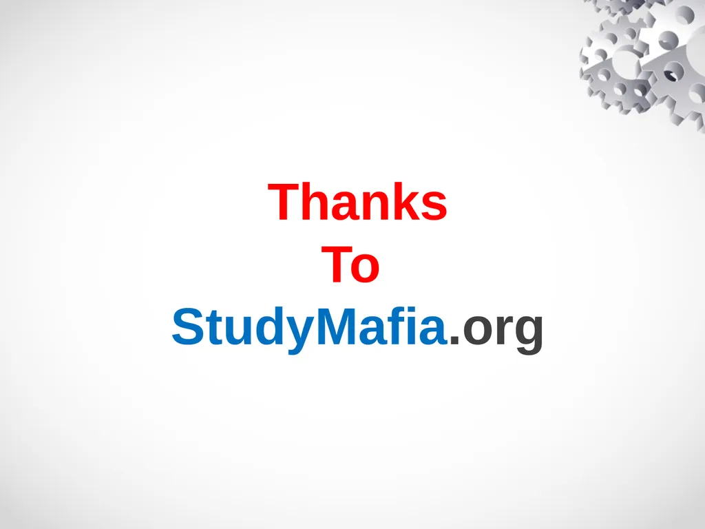 StudyMafia.Org Submitted To: Submitted By: - slide 19 of 19
