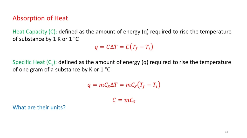 Chapter 3 Internal Energy, Heat and First Law of - slide 13 of 66