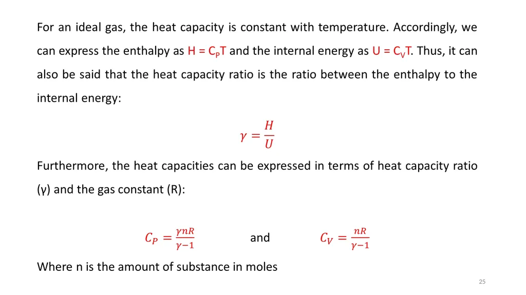 Chapter 3 Internal Energy, Heat and First Law of - slide 25 of 66