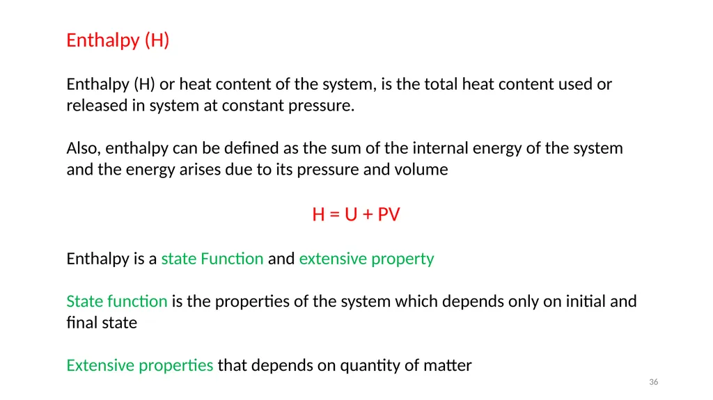 Chapter 3 Internal Energy, Heat and First Law of - slide 36 of 66