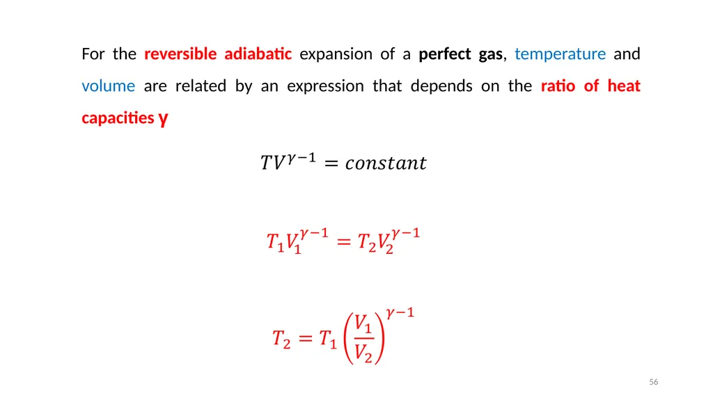 Chapter 3 Internal Energy, Heat and First Law of - slide 56 of 66