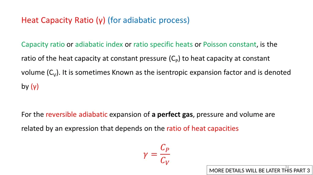 Chapter 3 Internal Energy, Heat and First Law of - slide 24 of 66