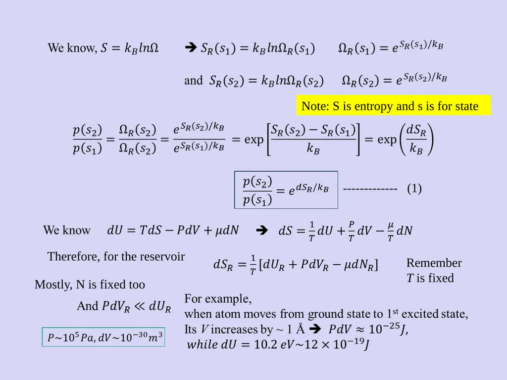 Chapter 6: Boltzmann Statistics Curtesy of M. - slide 6 of 18