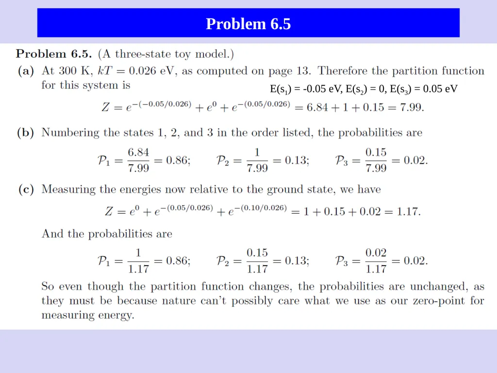 Chapter 6: Boltzmann Statistics Curtesy of M. - slide 11 of 18