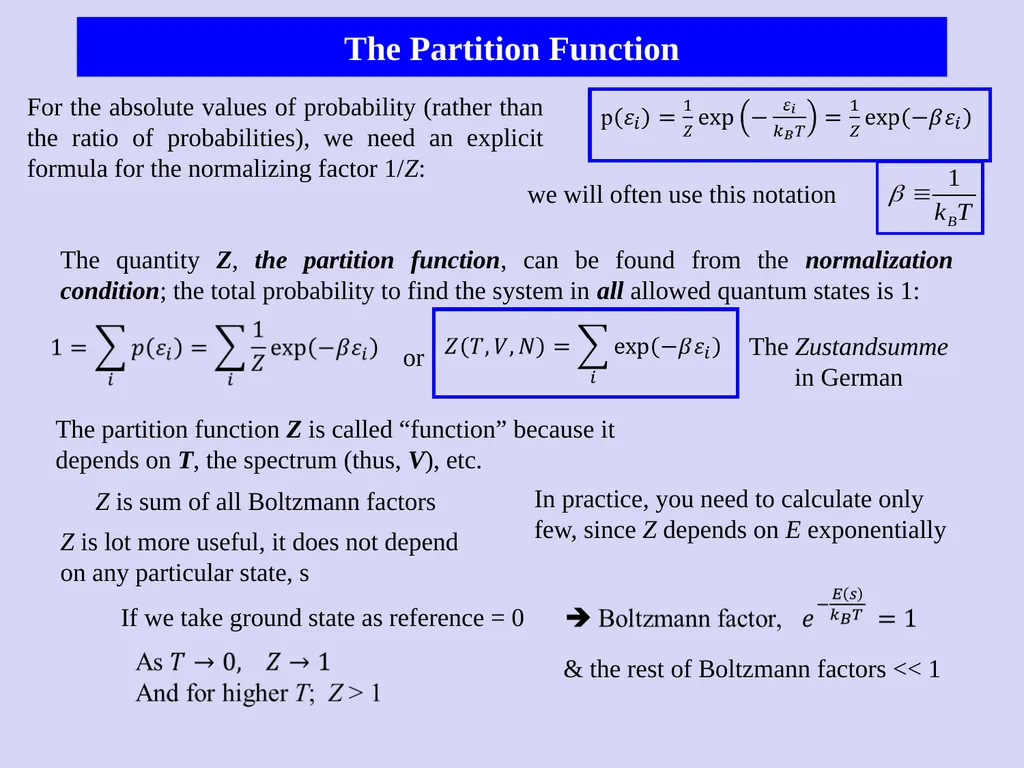Chapter 6: Boltzmann Statistics Curtesy of M. - slide 10 of 18