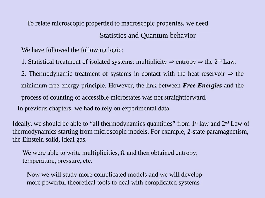 Chapter 6: Boltzmann Statistics Curtesy of M. - slide 2 of 18