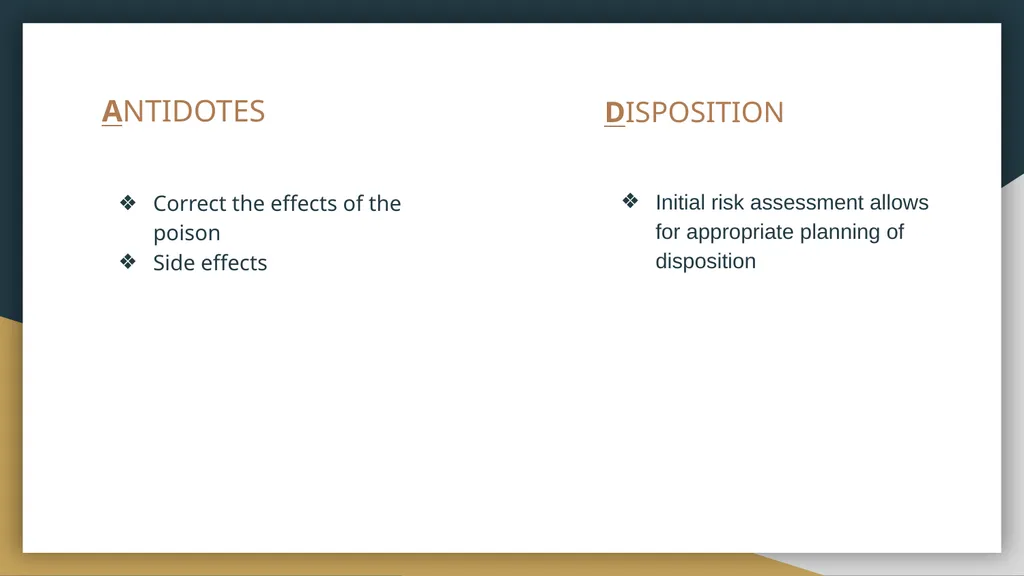OVERDOSE AND POISONING Karishma Domah Simon Brooks - slide 7 of 25