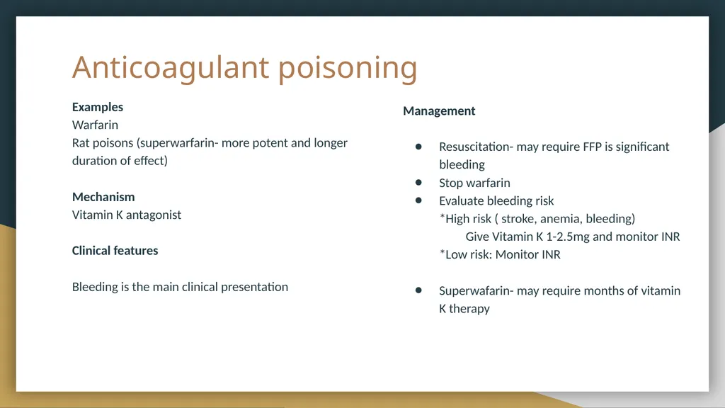 OVERDOSE AND POISONING Karishma Domah Simon Brooks - slide 22 of 25