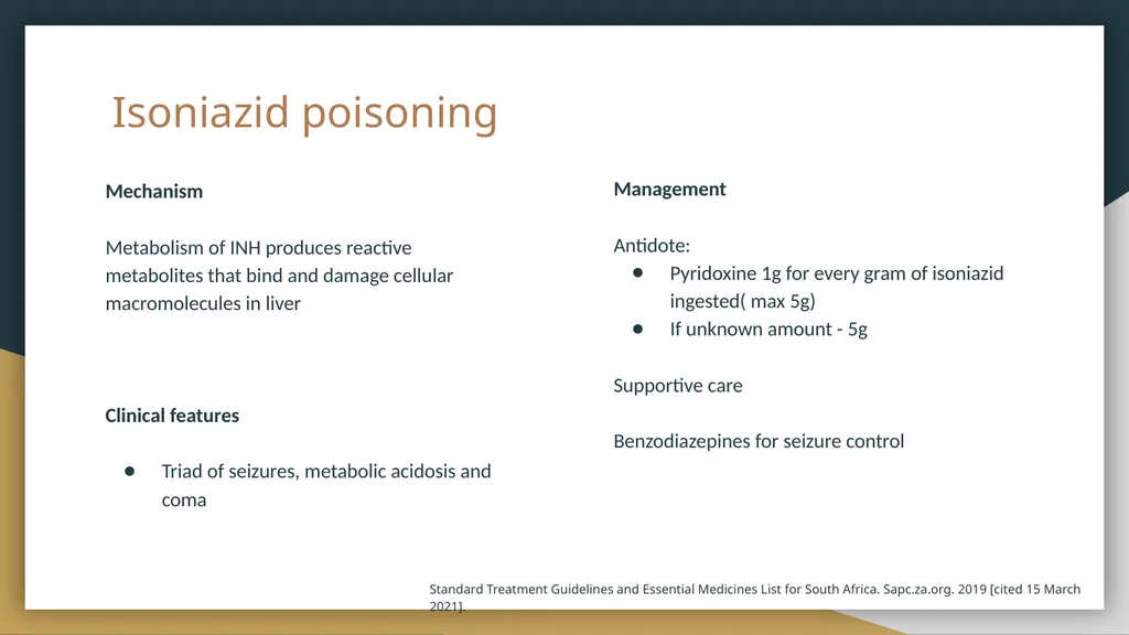 OVERDOSE AND POISONING Karishma Domah Simon Brooks - slide 21 of 25