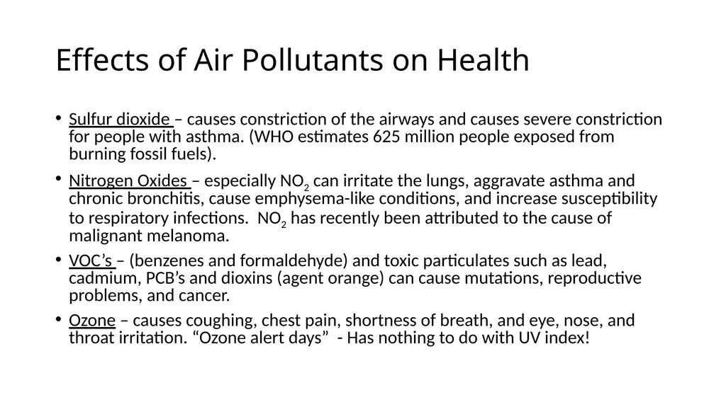 APES POLLUTION NOTES POLLUTION VOCABULARY Risk – a - slide 15 of 37