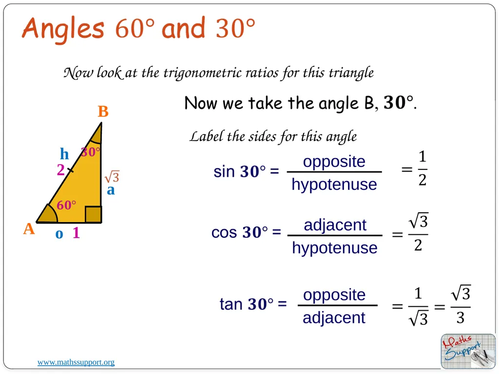 19 August 2023 Trigonometric ratios for special - slide 7 of 10