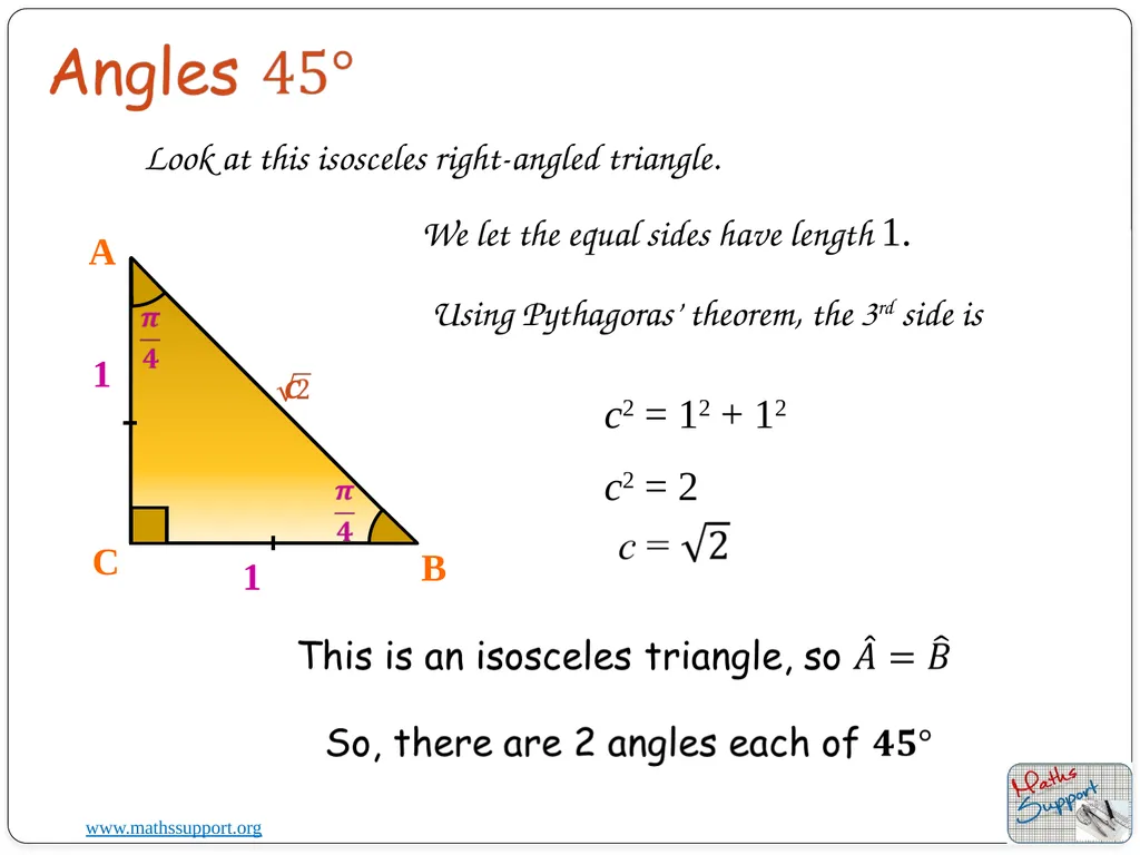 19 August 2023 Trigonometric ratios for special - slide 2 of 10