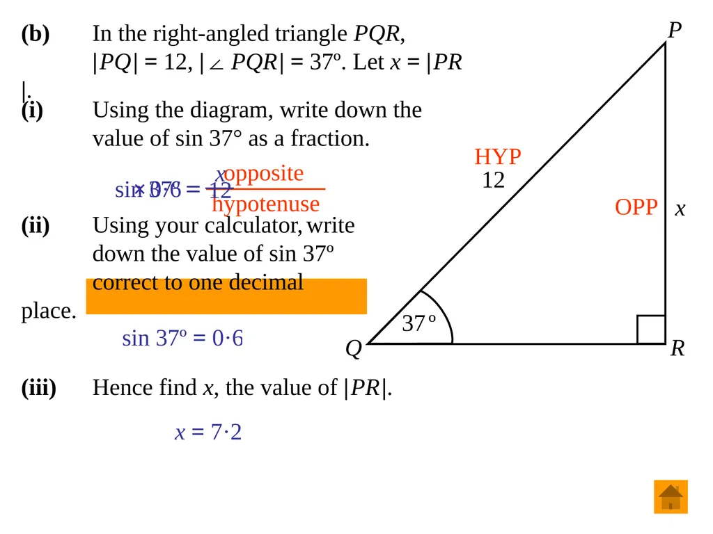 Junior Certificate Ordinary Level Trigonometry - slide 34 of 46