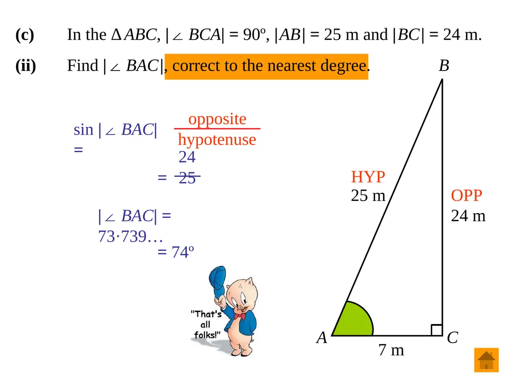 Junior Certificate Ordinary Level Trigonometry - slide 20 of 46