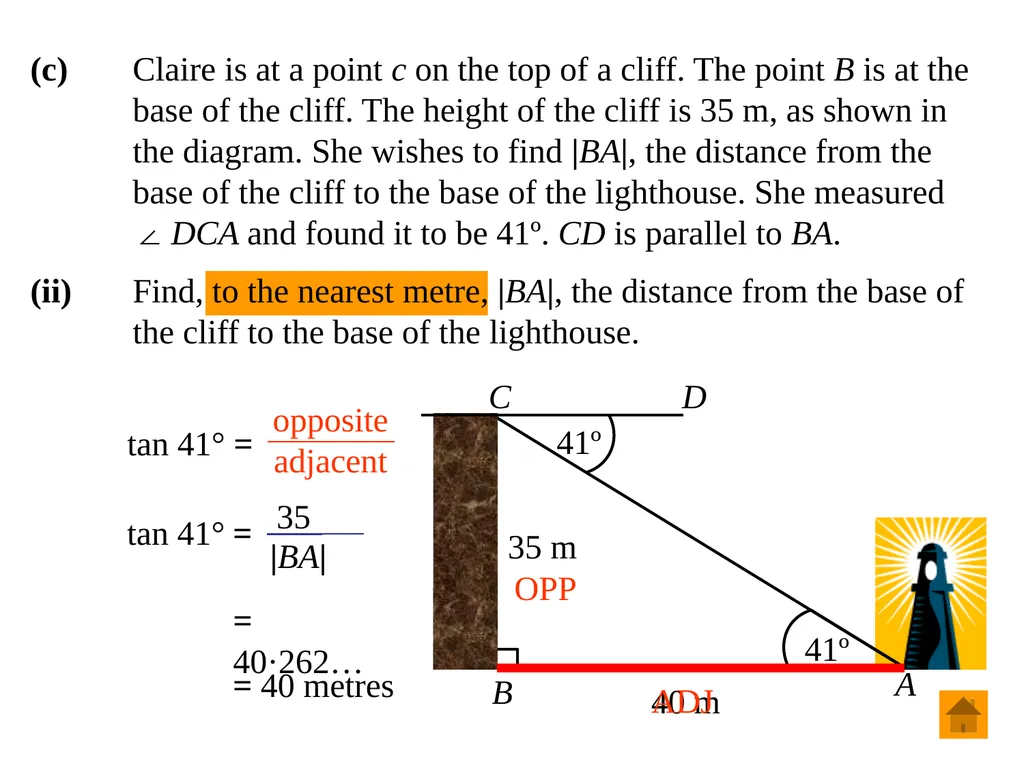 Junior Certificate Ordinary Level Trigonometry - slide 31 of 46