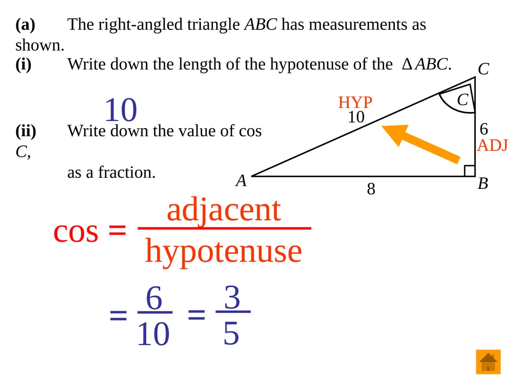 Junior Certificate Ordinary Level Trigonometry - slide 22 of 46