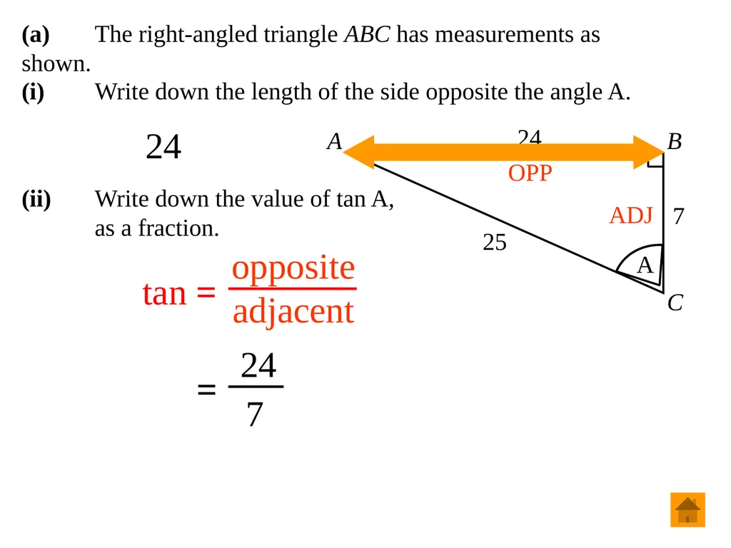 Junior Certificate Ordinary Level Trigonometry - slide 28 of 46