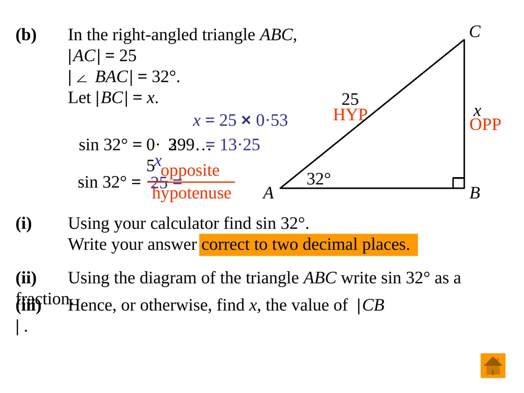 Junior Certificate Ordinary Level Trigonometry - slide 9 of 46