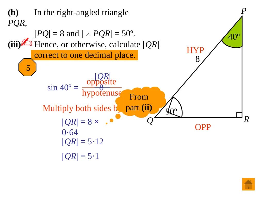 Junior Certificate Ordinary Level Trigonometry - slide 24 of 46